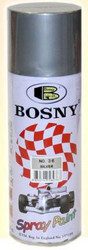 Bosny Краска акриловая (серебро) аэрозоль 400мл, Краска акриловая | Артикул 36